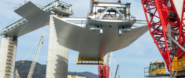 Genova, gli ultimi 40 metri la fine dei lavori sul ponte