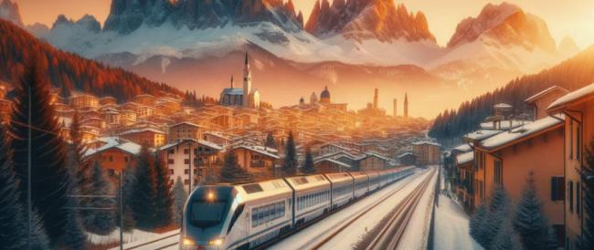 Da Roma a Cortina di notte: il nuovo treno turistico per andare a sciare