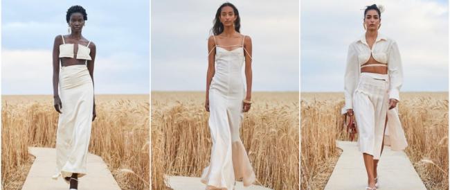 RADIOPOST ESTATE - Un letto in un campo di grano: la moda sfila nei campi con Jacquemus