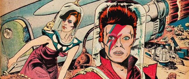 Le canzoni di David Bowie diventano fumetti vintage