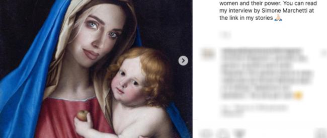 Chiara Ferragni come una Madonna: il Codacons la denuncia per blasfemia. Ma il presidente non sa che è un progetto artistico