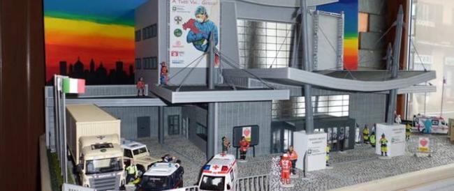 Il presepe ai tempi del Covid19: la Natività ambientata nell’ospedale da campo di Bergamo
