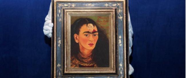 Frida Kahlo, asta record per l’enigmatico dipinto “Diego y yo”